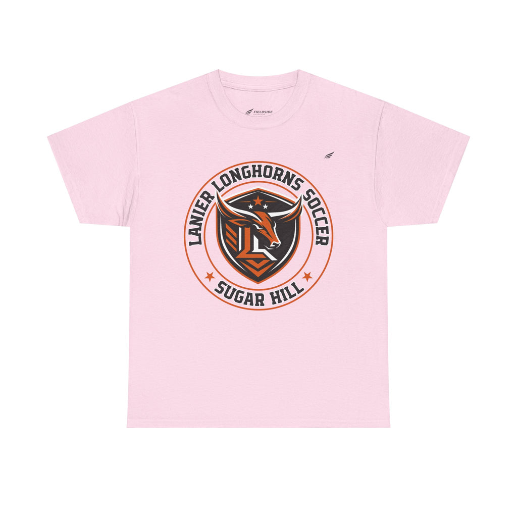 Lanier Longhorns Soccer Adult Tee | Unisex Heavy Cotton Shirt