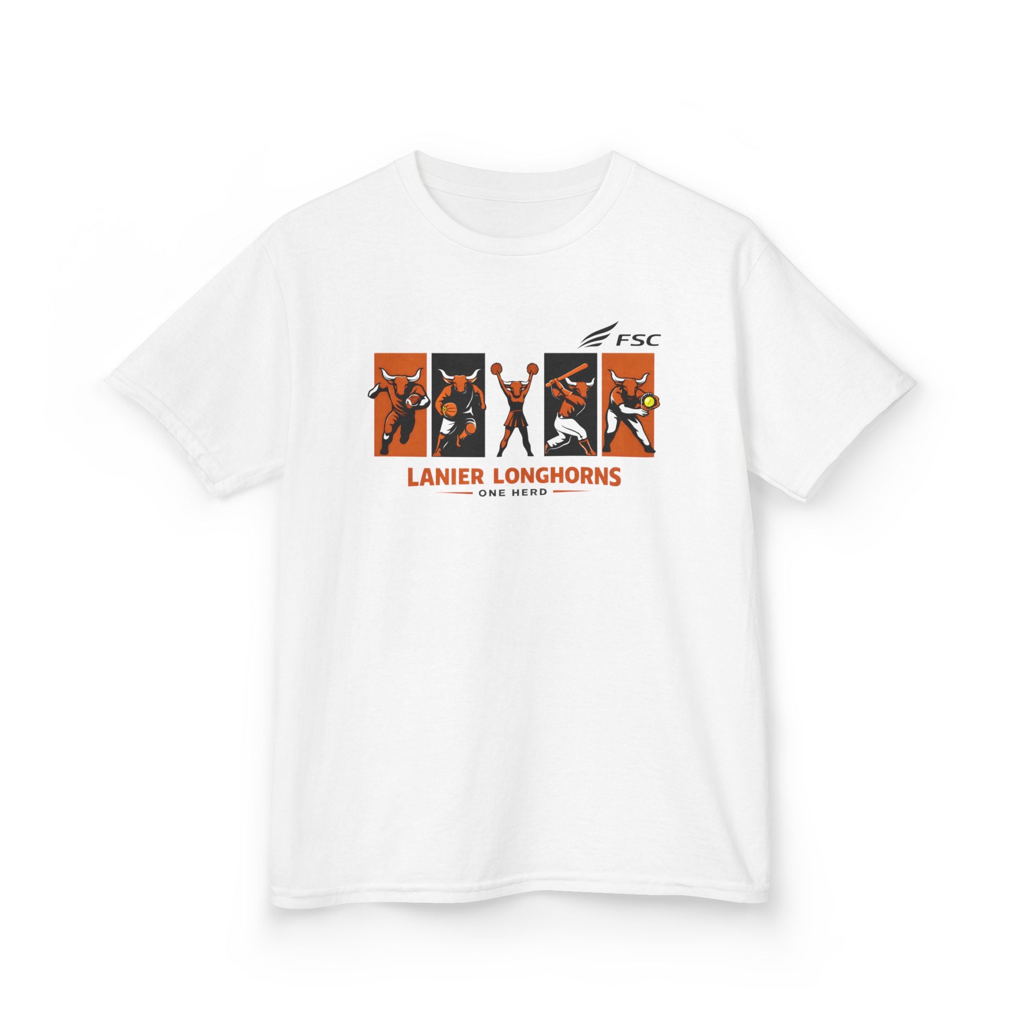 Youth Lanier Longhorns Heavy Cotton Tee | One Herd T-Shirt
