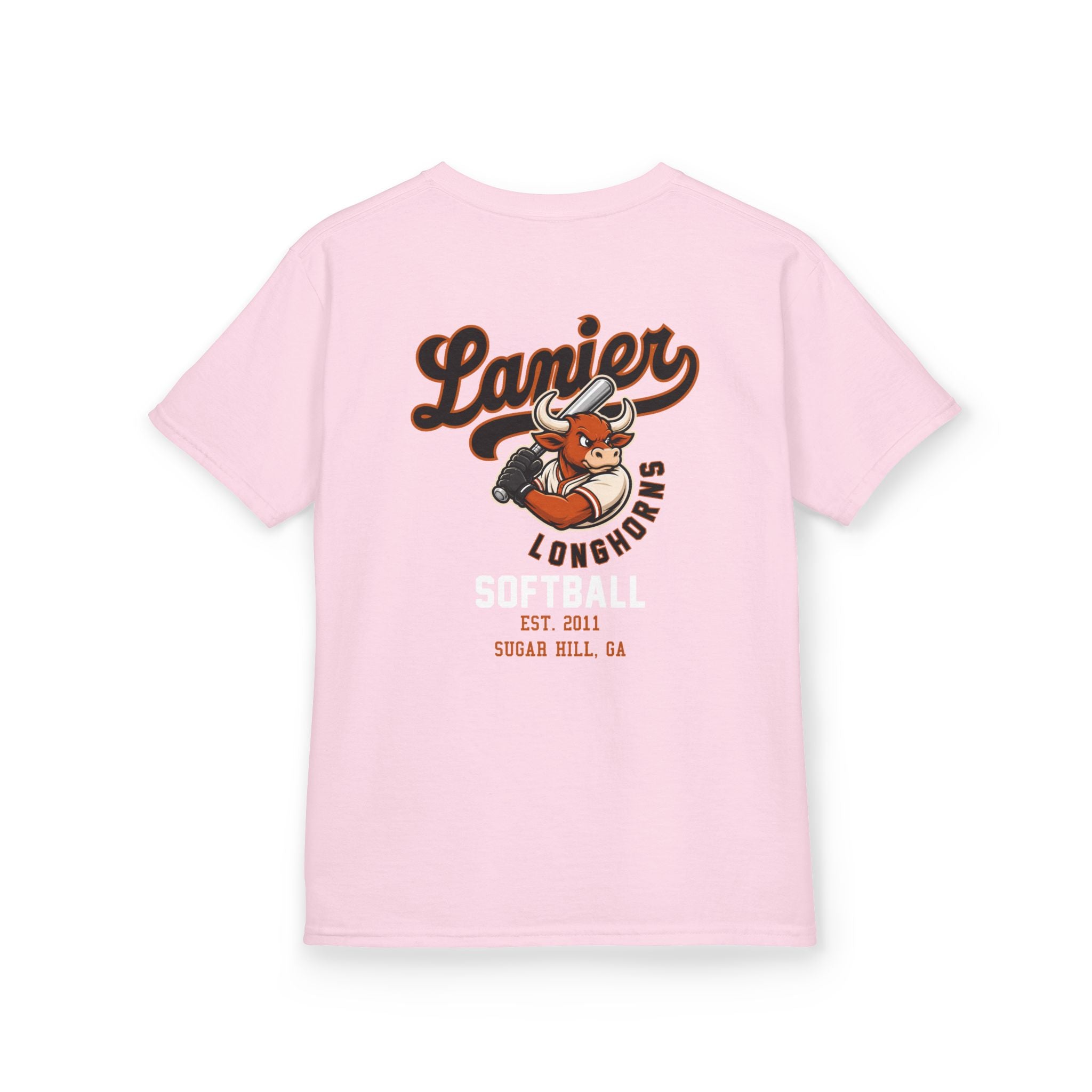 Youth Softball Tee — Lanier Longhorns Softball Team Shirt