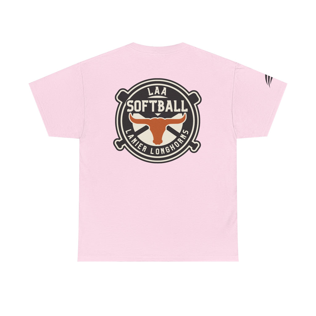 LAA Softball Lanier Longhorns Heavy Cotton Tee | LAA T-Shirt