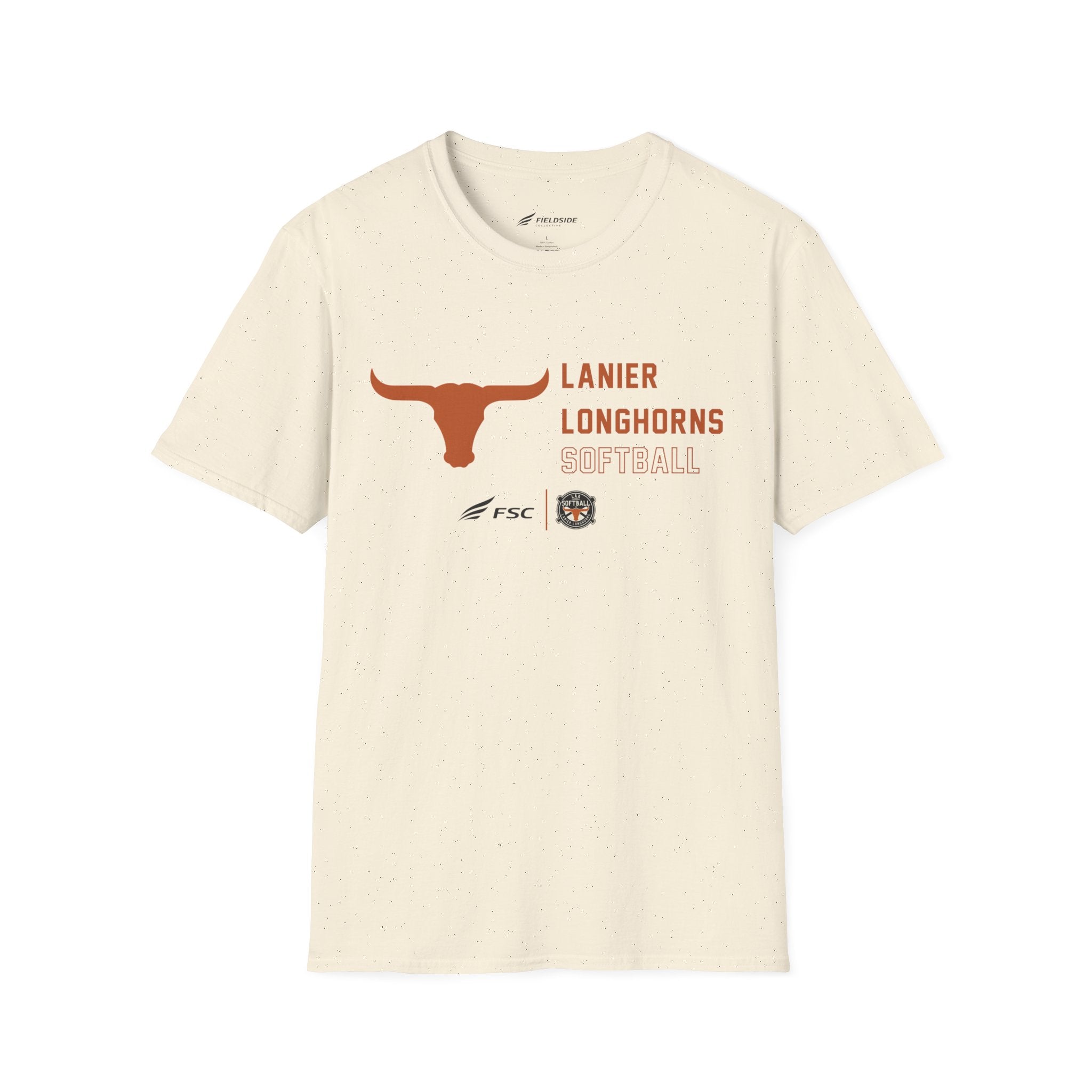 LAA Longhorns Softball T-Shirt — Team Logo Summer Tee