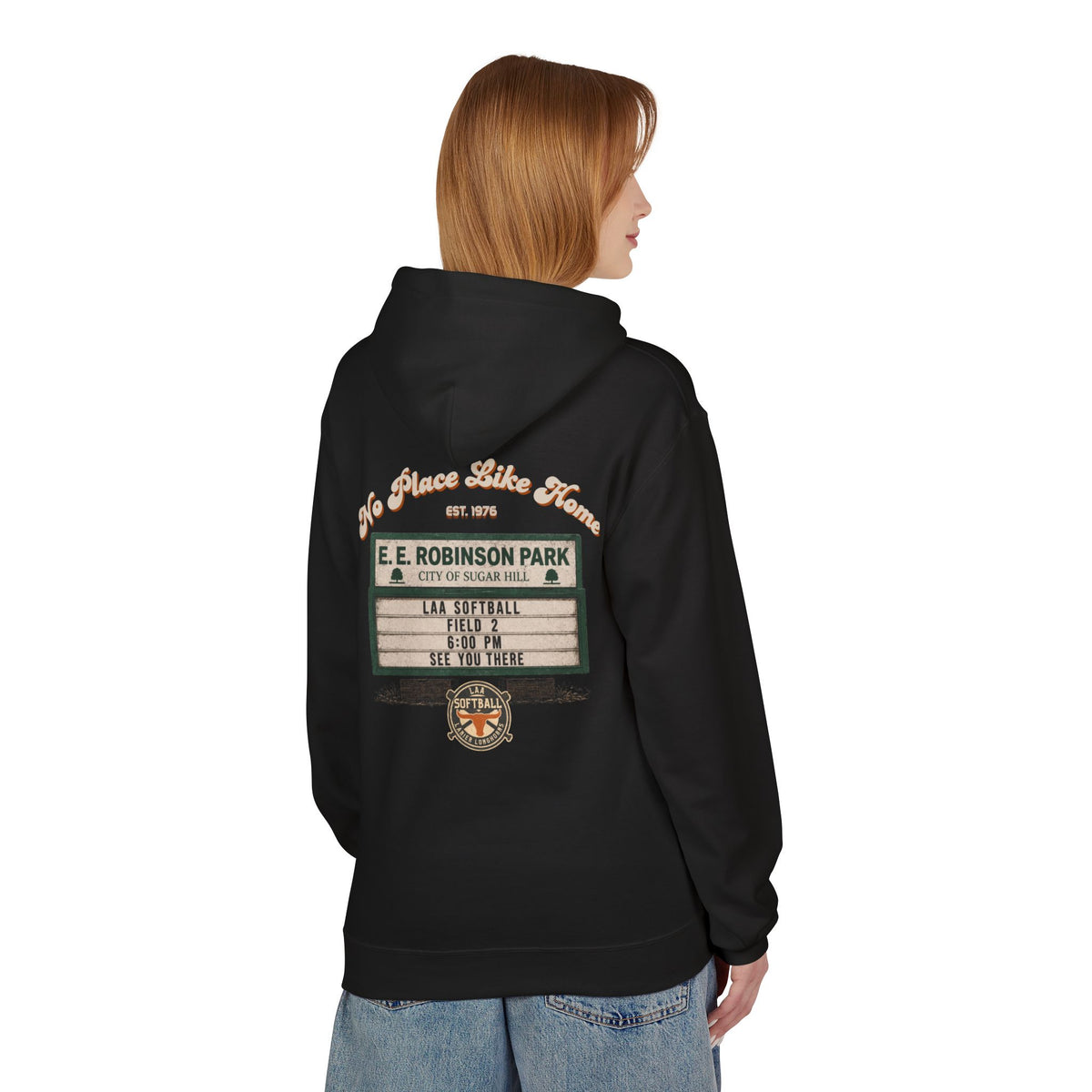 No Place Like Home Hoodie — Softball Team Hoodie