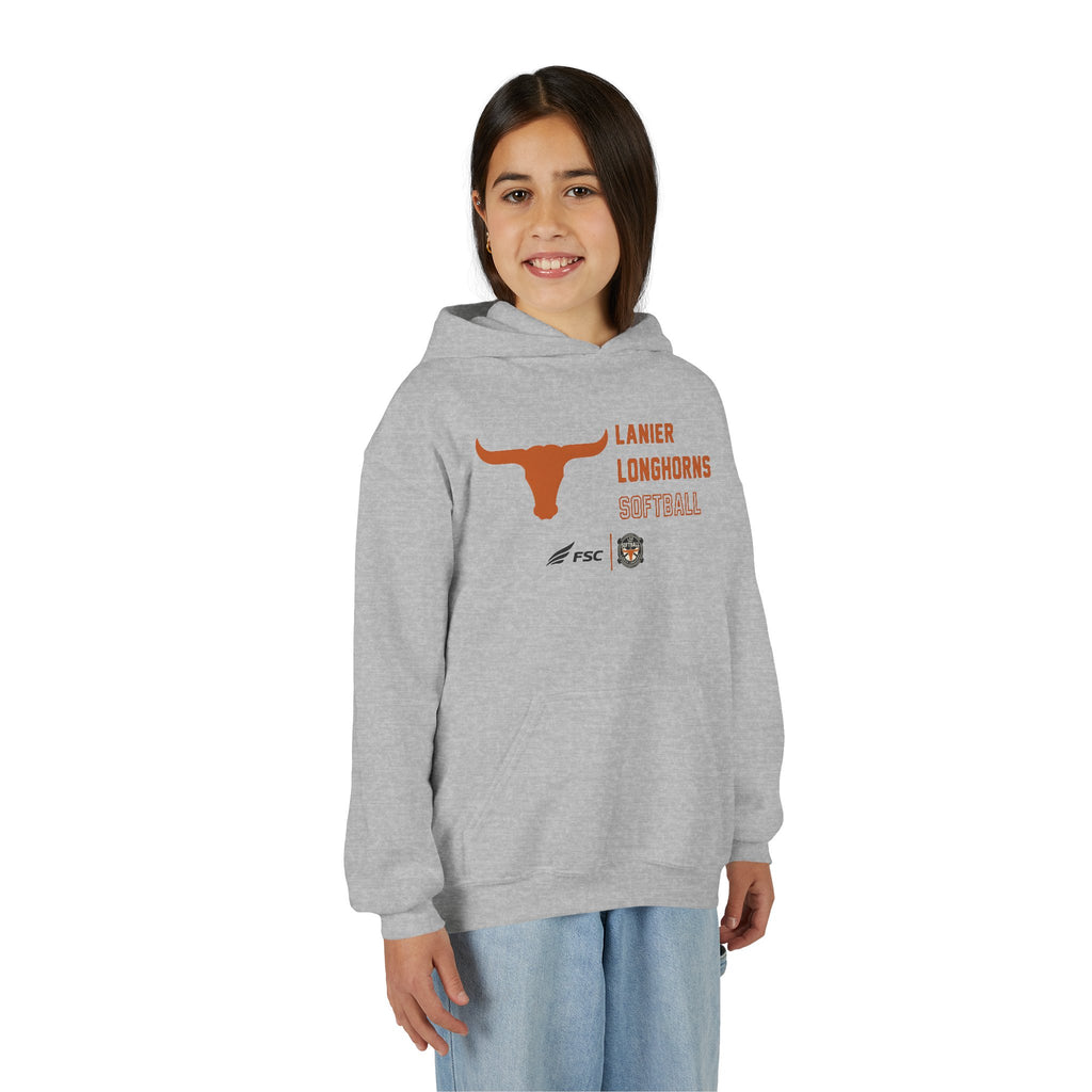 Youth Lanier Longhorns Softball Hoodie