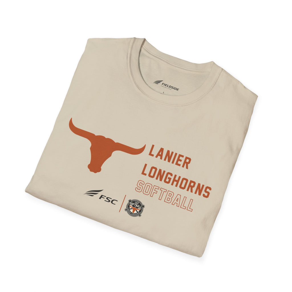 LAA Longhorns Softball T-Shirt — Team Logo Summer Tee