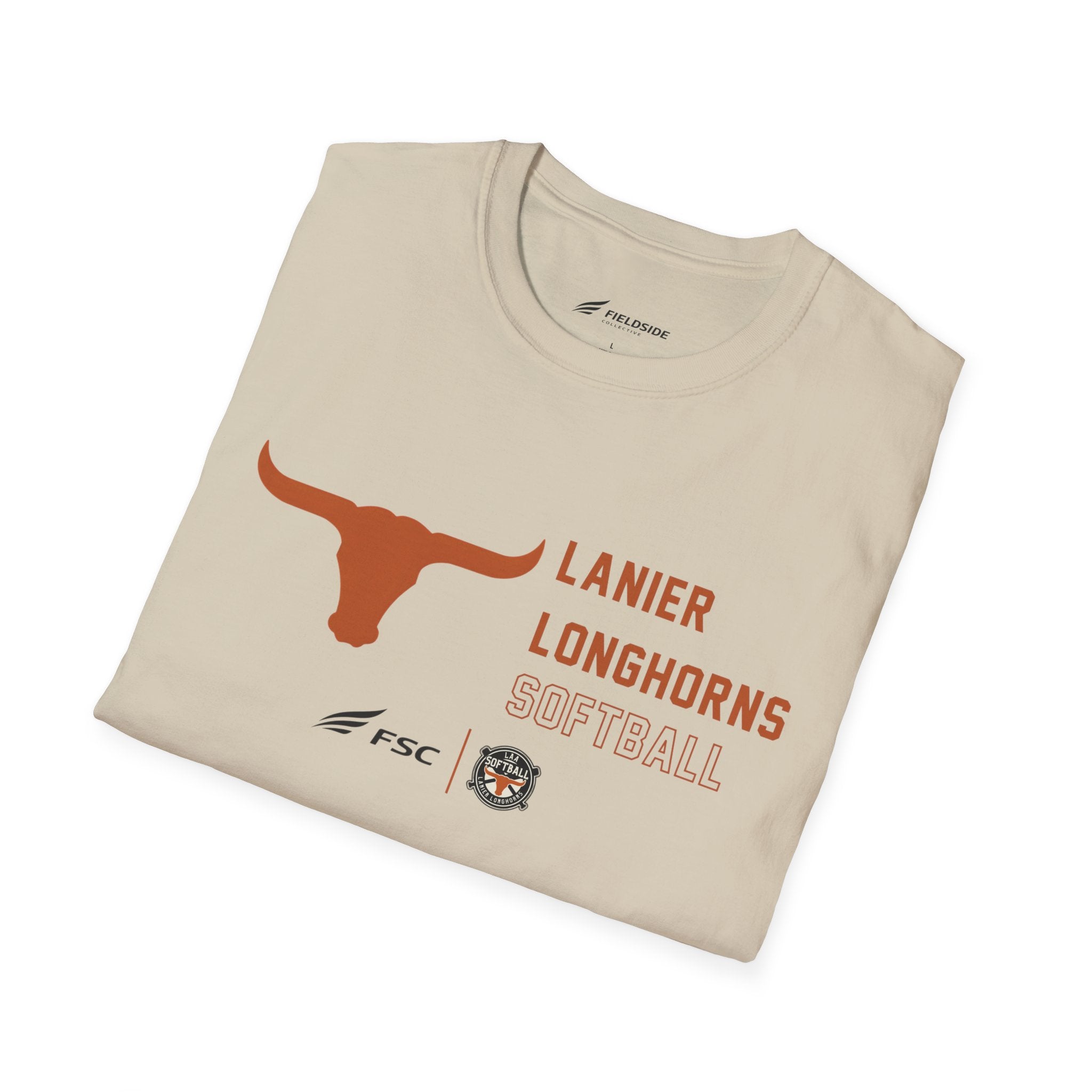 LAA Longhorns Softball T-Shirt — Team Logo Summer Tee