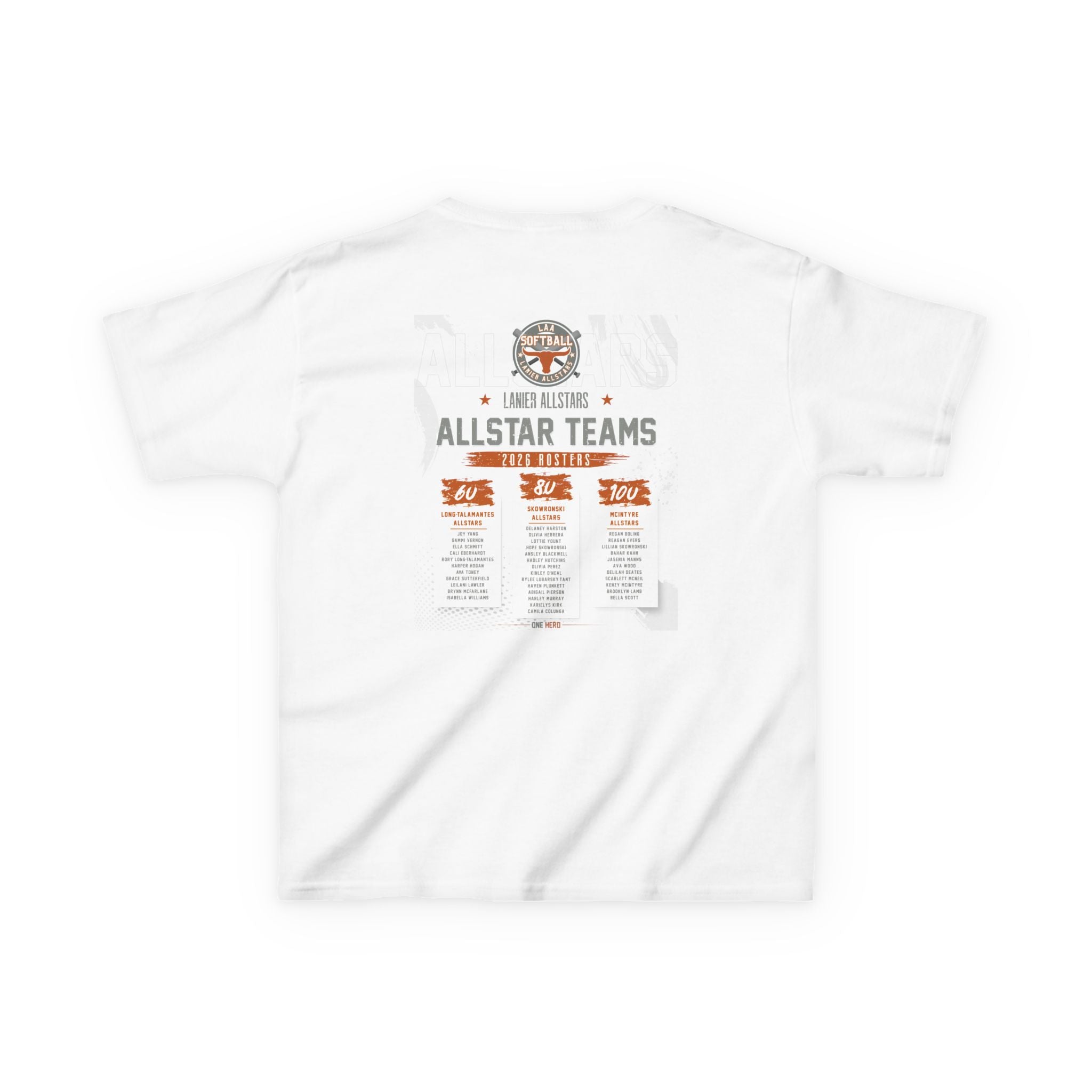 Youth Tee — LAA All-Star Teams Roster Tee (Softball)