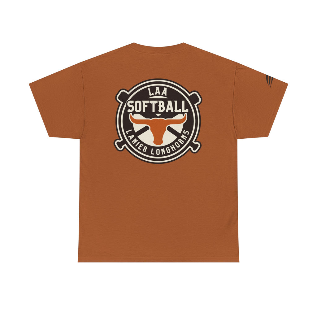 LAA Softball Lanier Longhorns Heavy Cotton Tee | LAA T-Shirt
