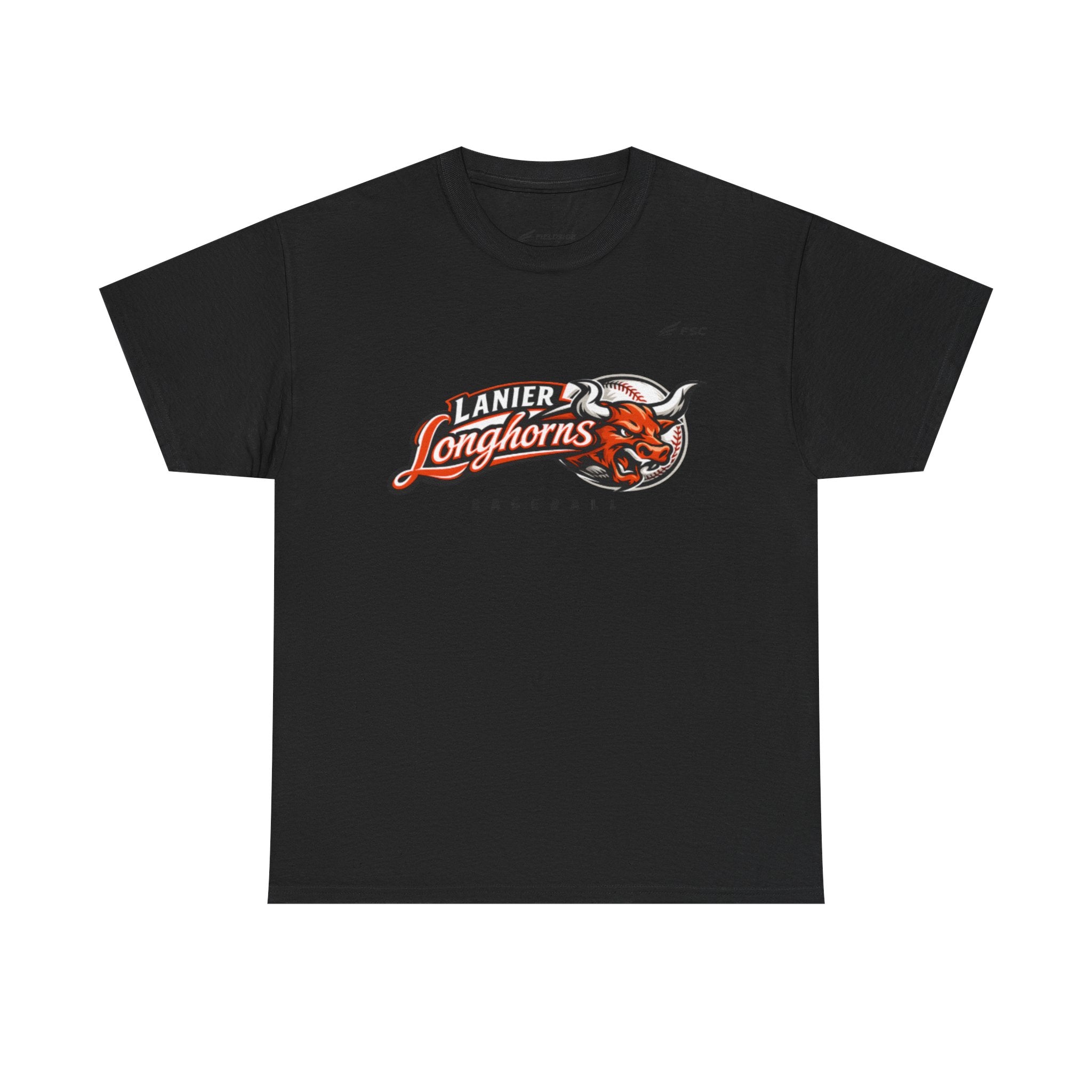 Lanier Longhorns Baseball Adult Tee | Unisex Heavy Cotton Shirt