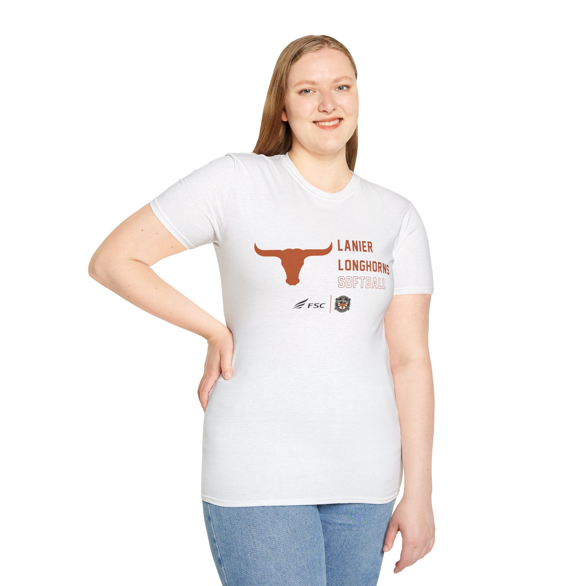 LAA Longhorns Softball T-Shirt — Team Logo Summer Tee