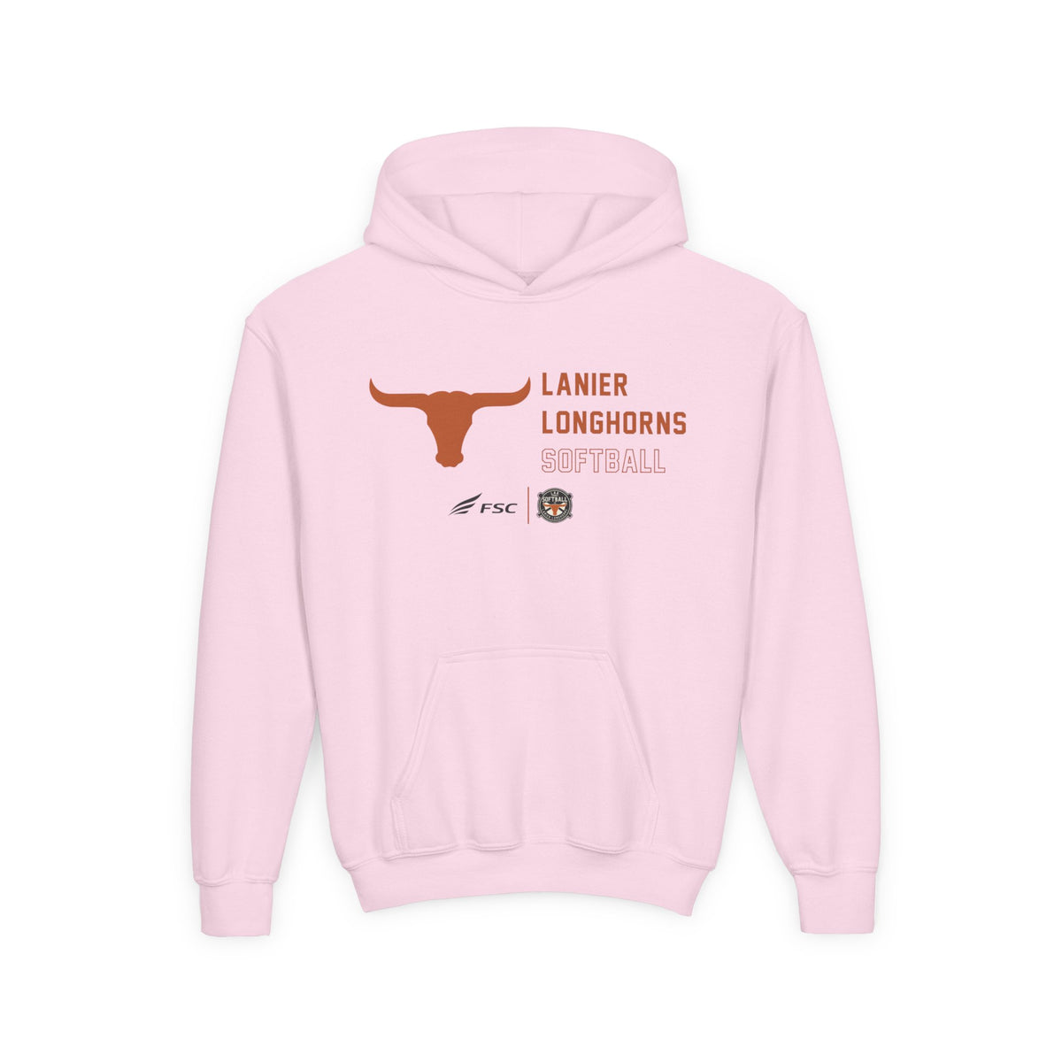 Youth Lanier Longhorns Softball Hoodie