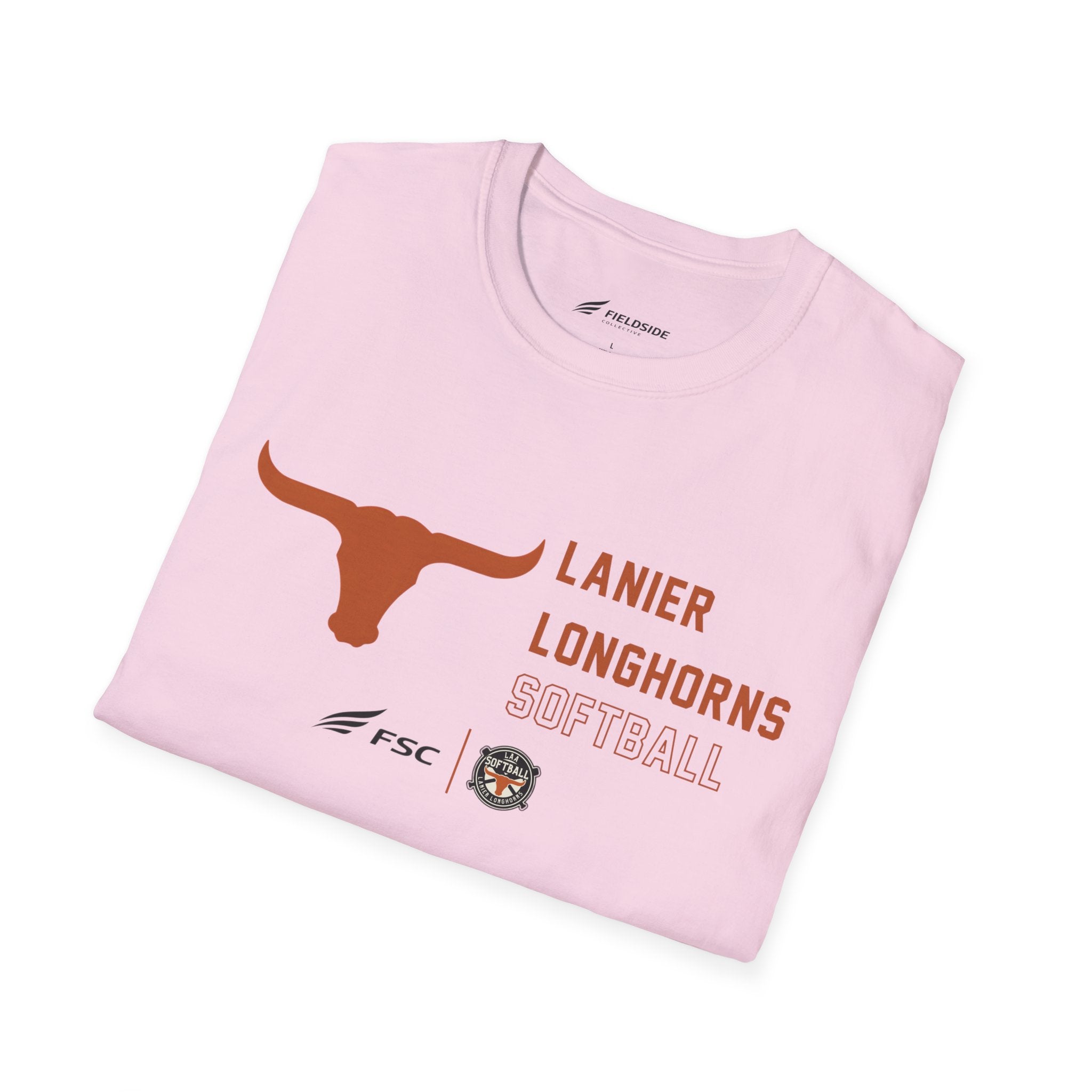 LAA Longhorns Softball T-Shirt — Team Logo Summer Tee
