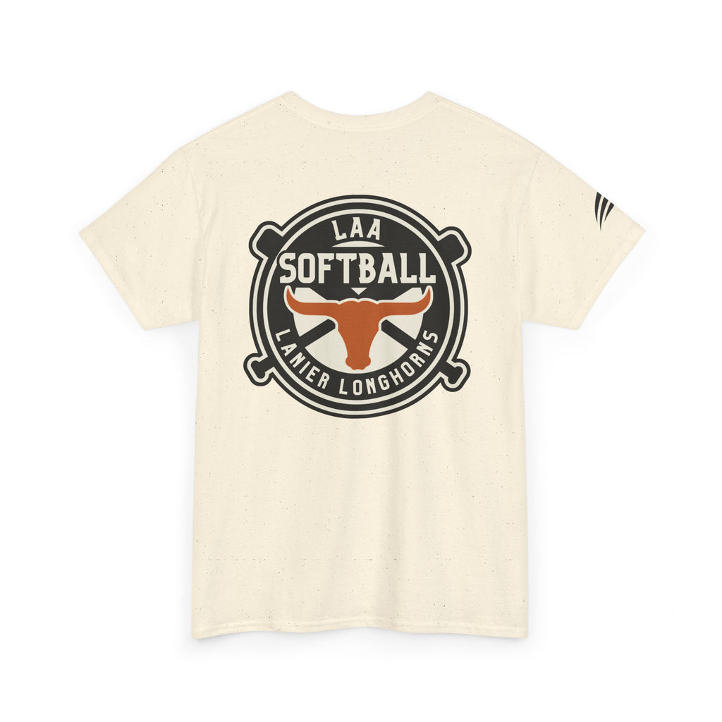 LAA Softball Lanier Longhorns Heavy Cotton Tee | LAA T-Shirt