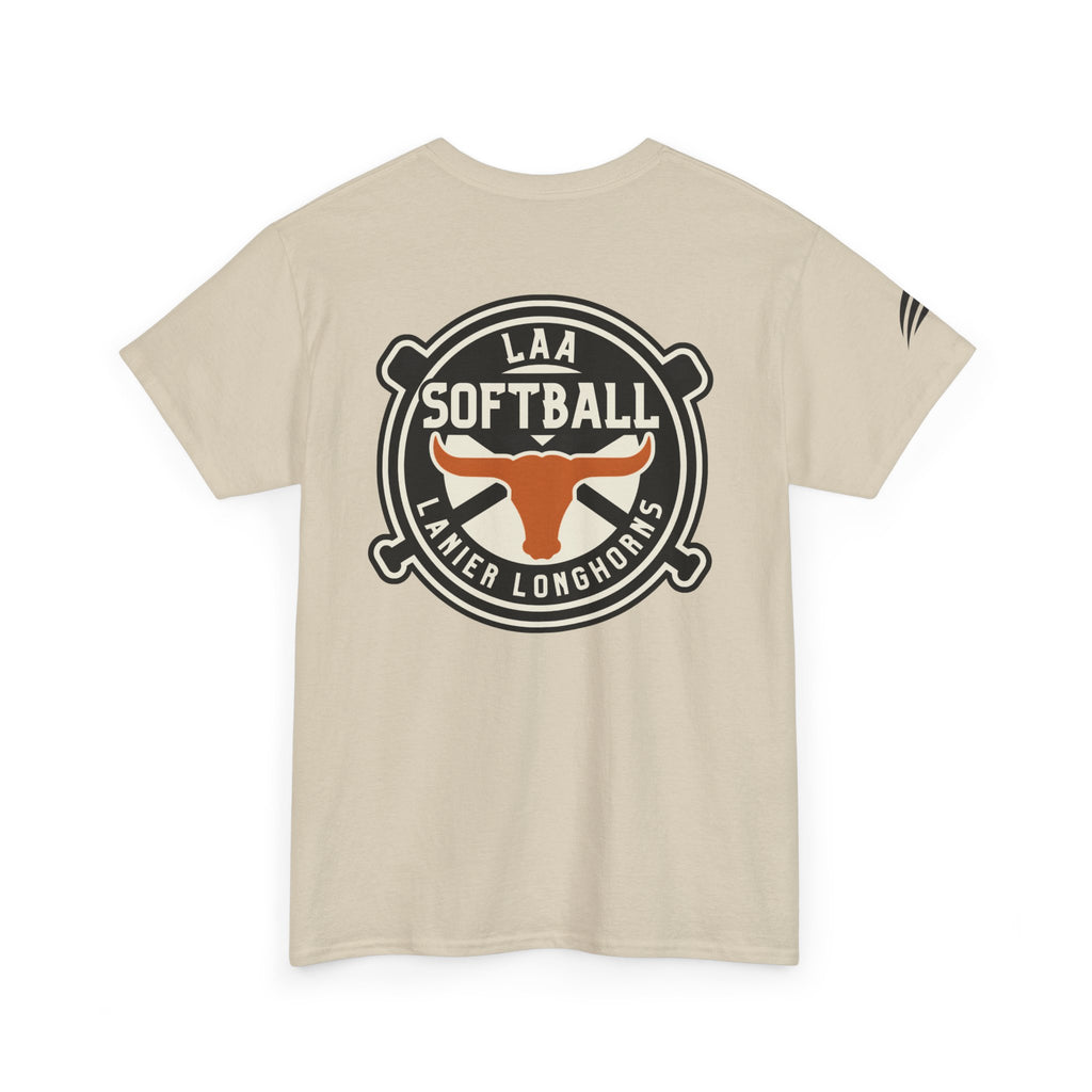 LAA Softball Lanier Longhorns Heavy Cotton Tee | LAA T-Shirt