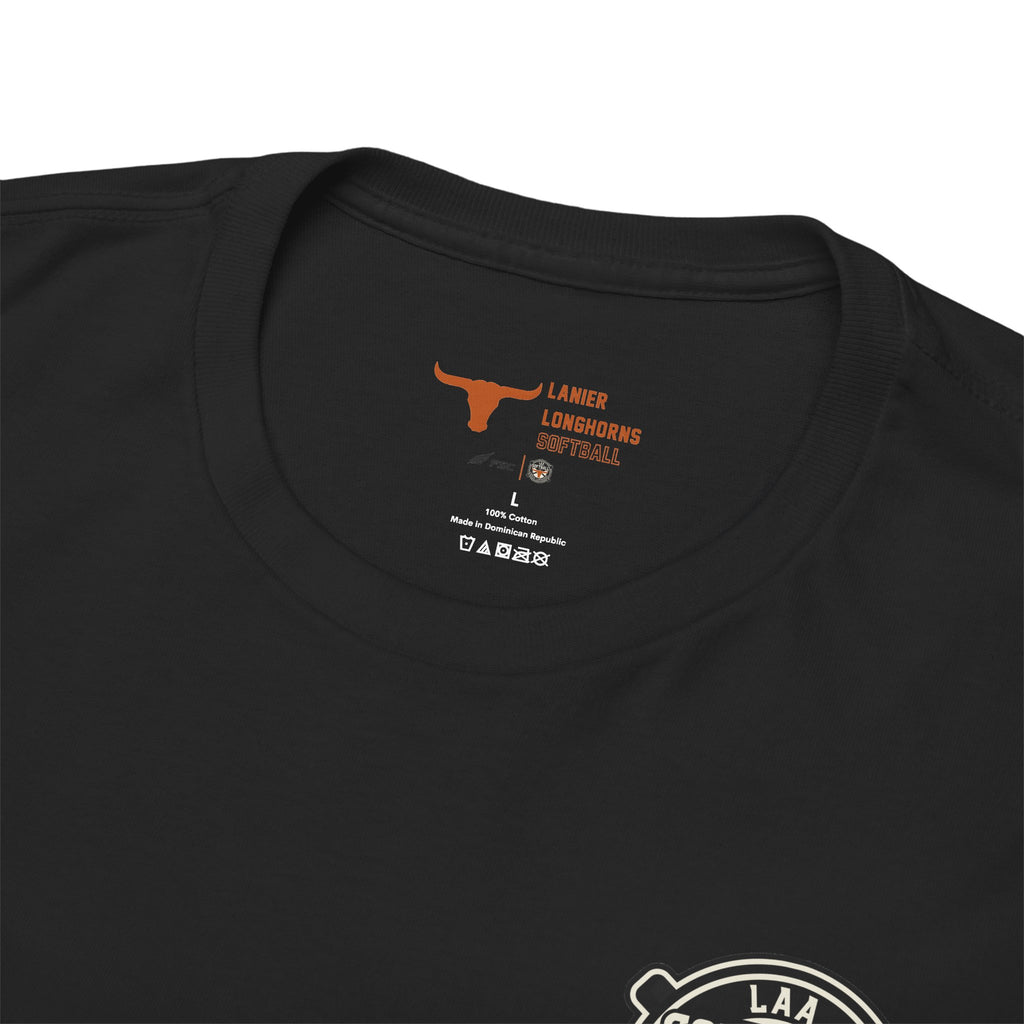 LAA Softball Lanier Longhorns Heavy Cotton Tee | LAA T-Shirt