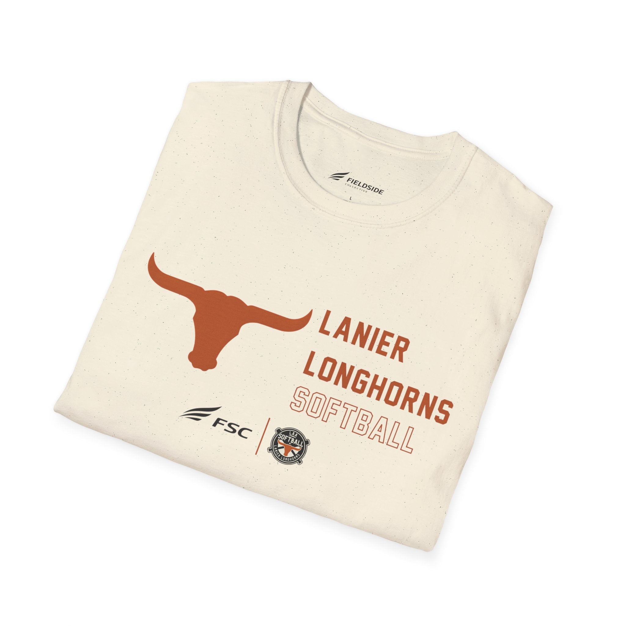 LAA Longhorns Softball T-Shirt — Team Logo Summer Tee