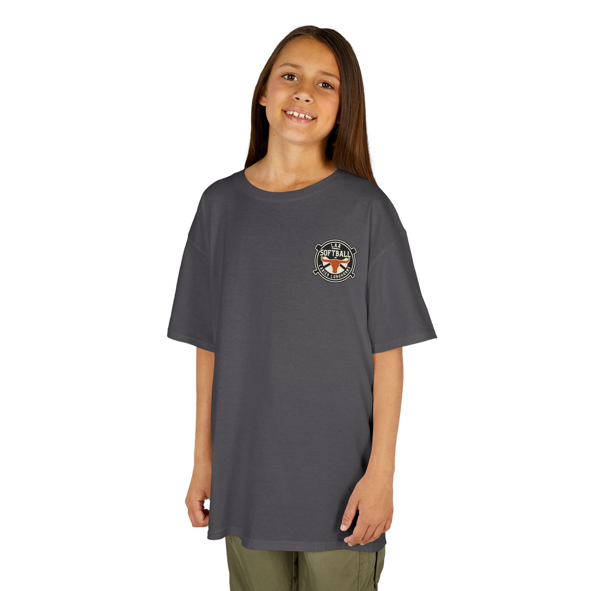 Youth Softball Tee — Lanier Longhorns Softball Team Shirt