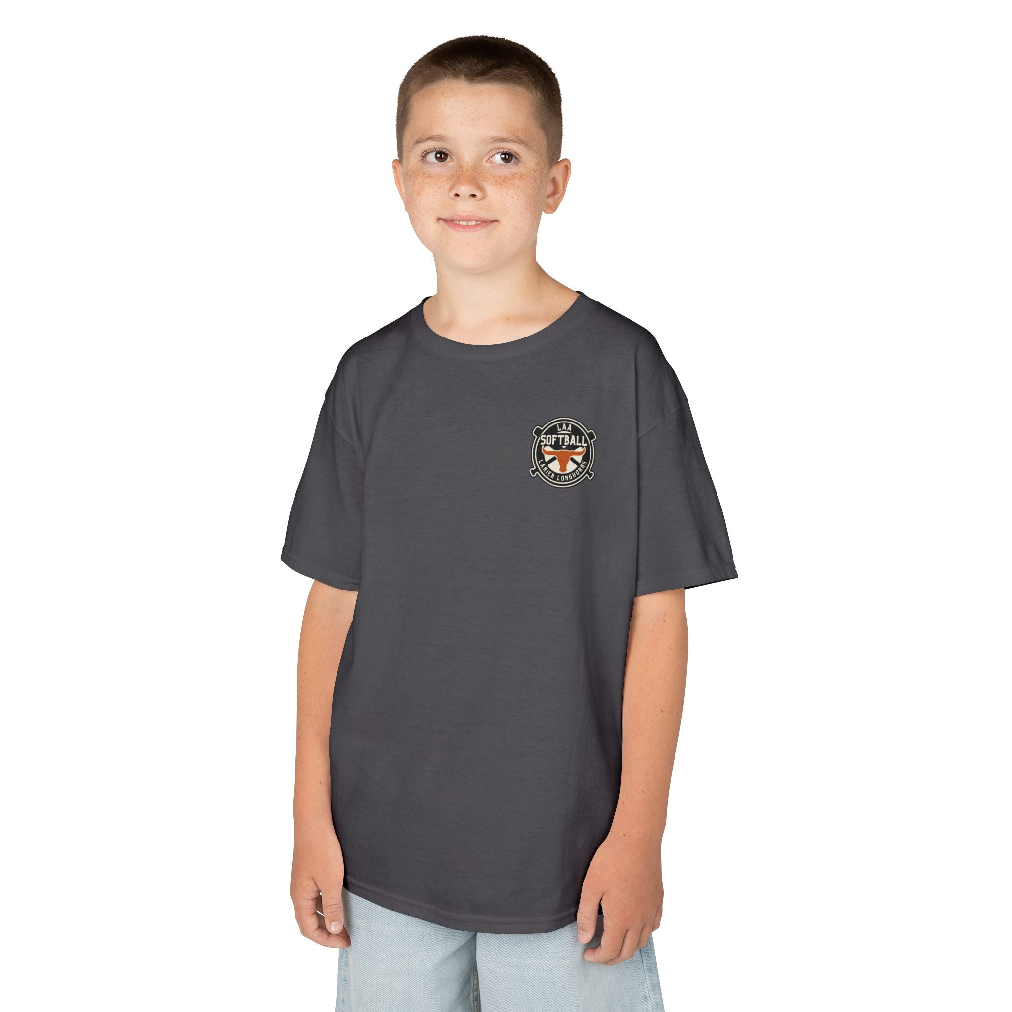 Youth Softball Tee — Lanier Longhorns Softball Team Shirt