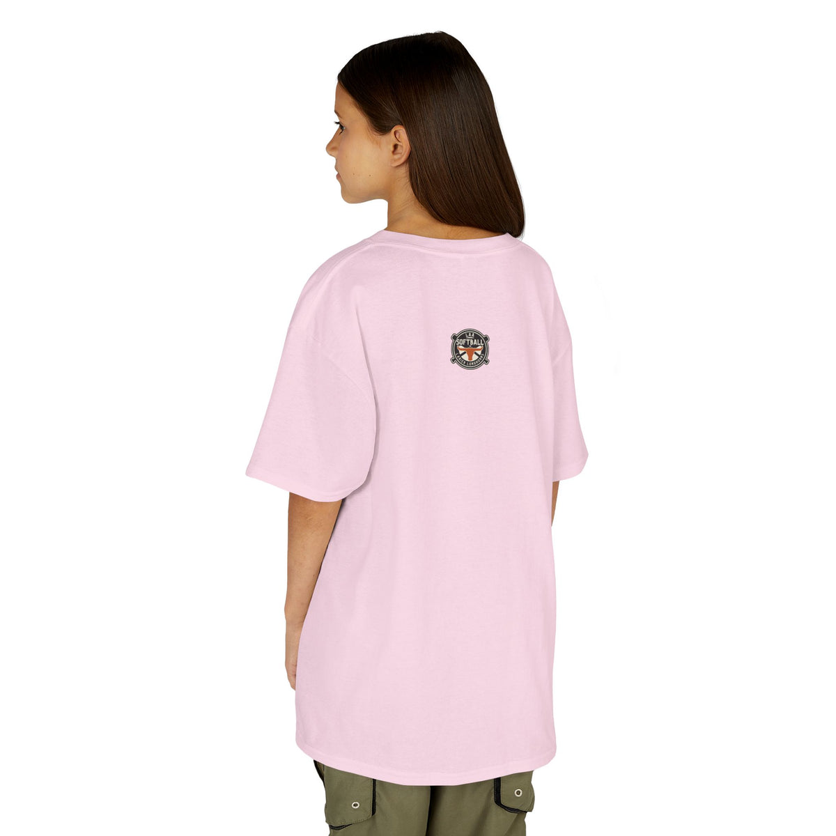 Youth LAA Longhorns Softball T-Shirt — Team Logo Summer Tee