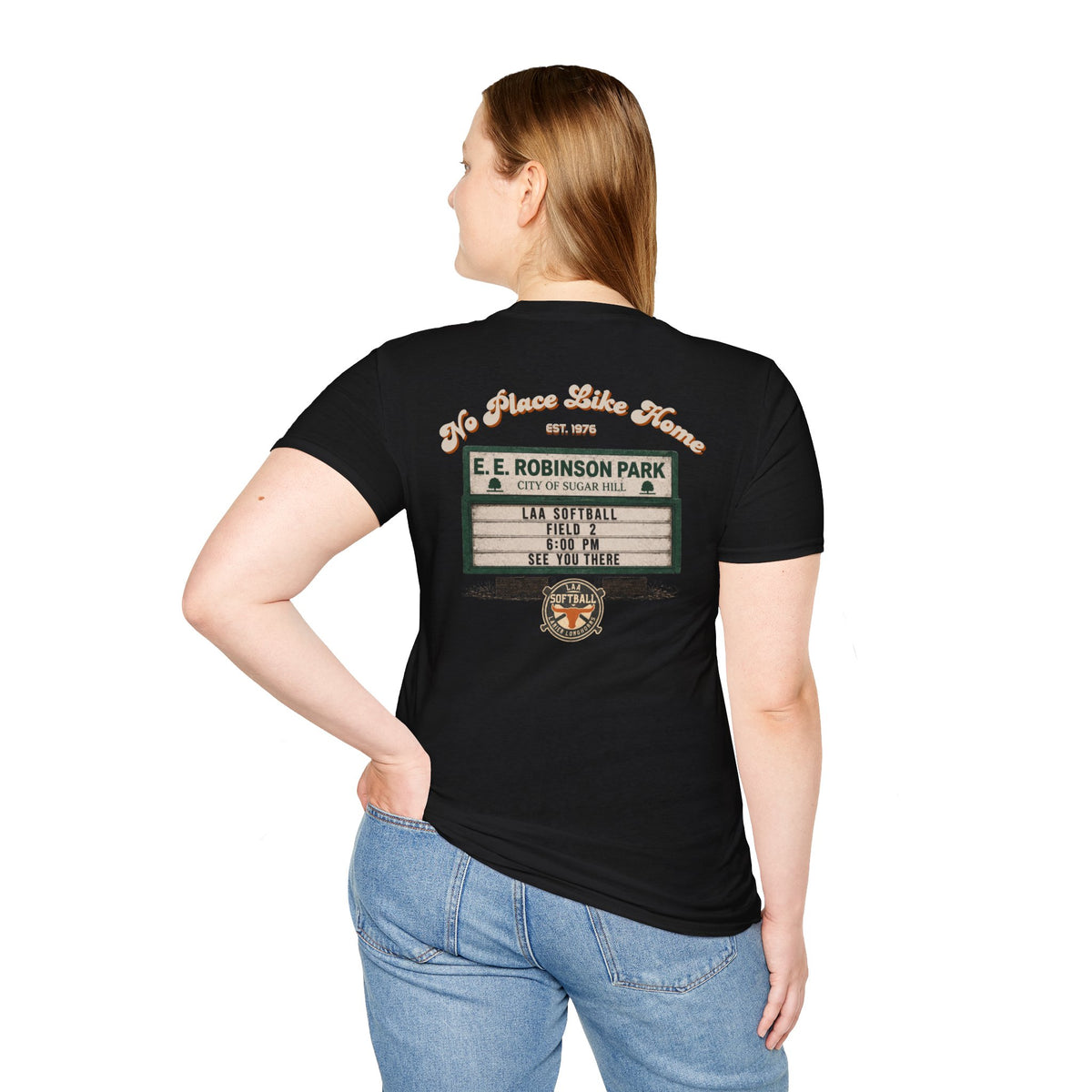 Softball Tee — Lanier Longhorns Softball Home Field Shirt