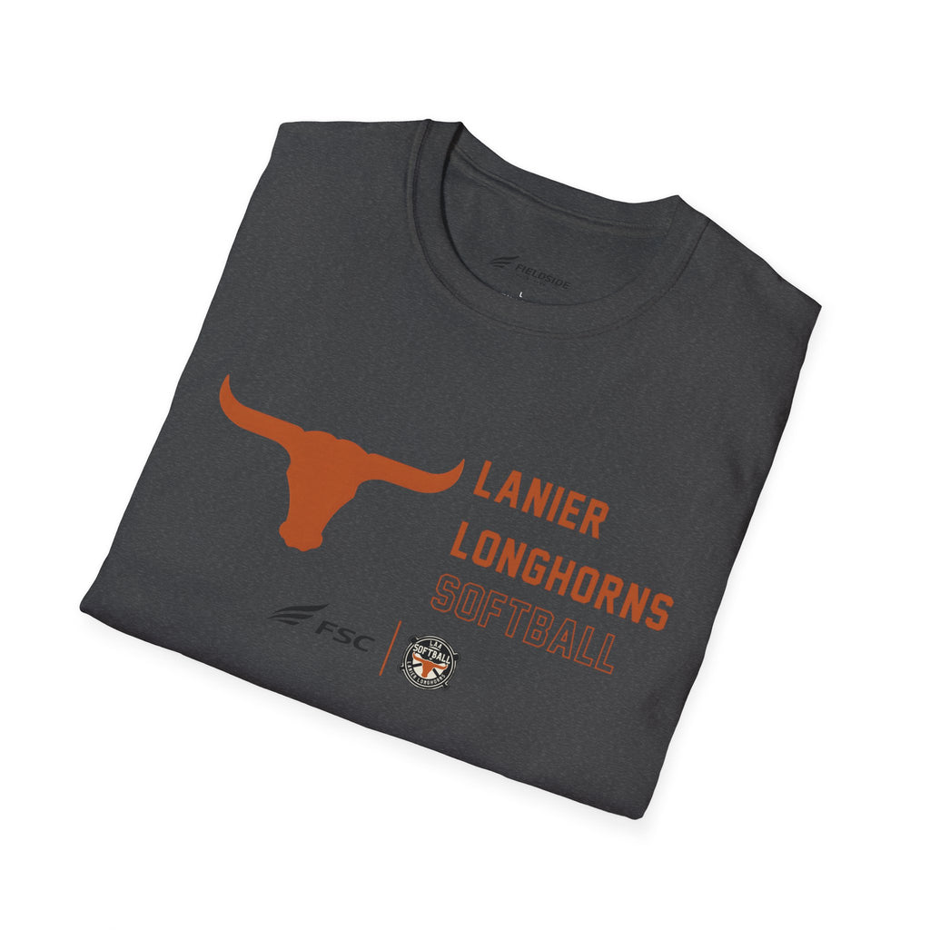 LAA Longhorns Softball T-Shirt — Team Logo Summer Tee