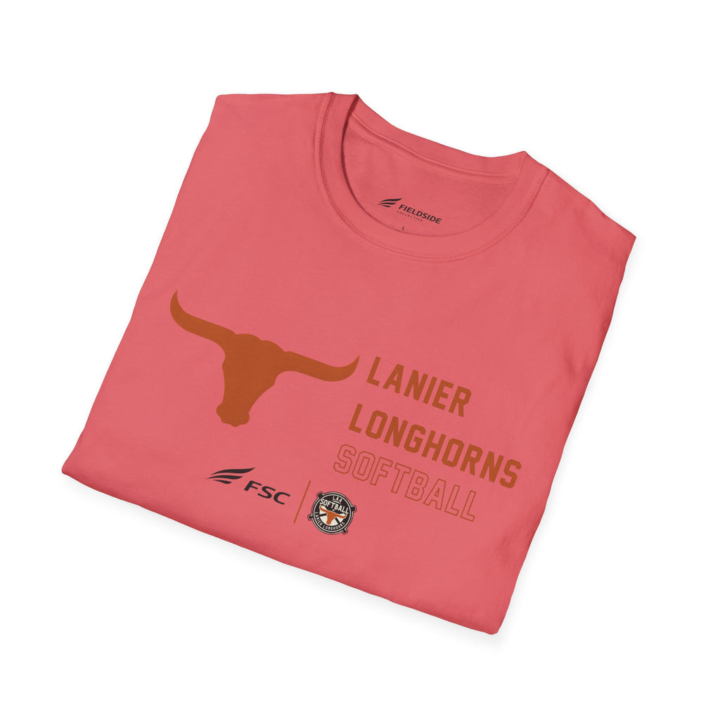 LAA Longhorns Softball T-Shirt — Team Logo Summer Tee