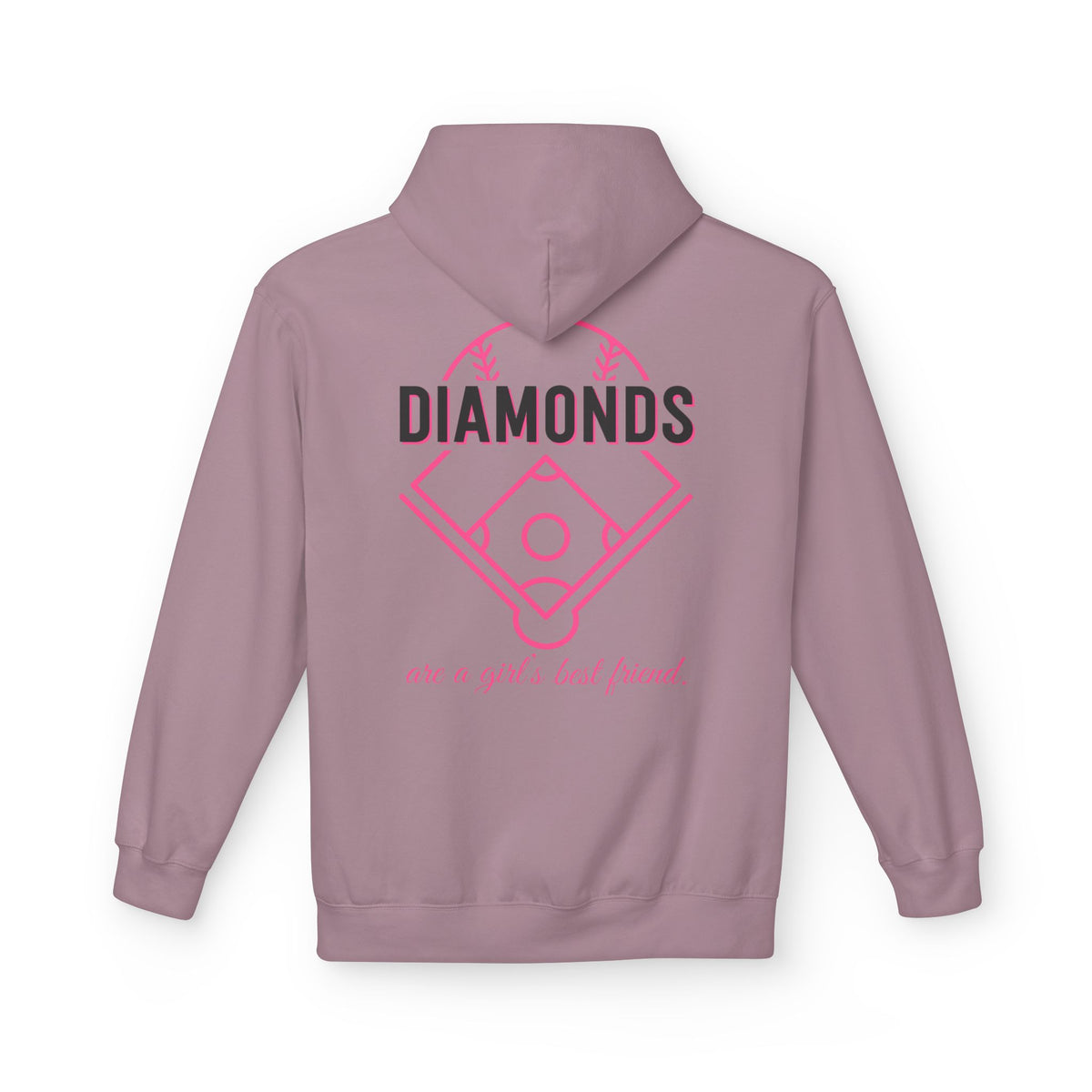 Diamonds Are a Girl’s Best Friend Hoodie — LAA Softball Girl